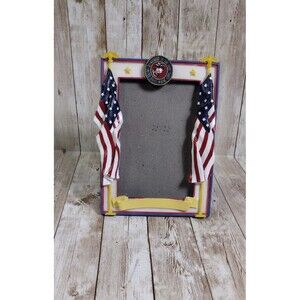 United States Navy US Marine Corp 3D Picture Frame Flags Eagle Stars 4X6